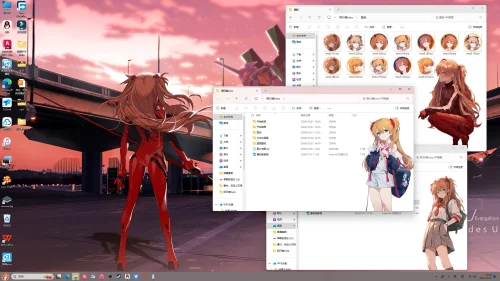 【明日香】win10/11美化包beta，EVA美化
