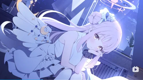 碧蓝档案-圣园未花动态壁纸羁绊剧情回忆大厅 BGM Only 纯享版