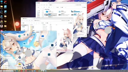 【碧蓝航线】绫波（柚）win10/11美化包beta