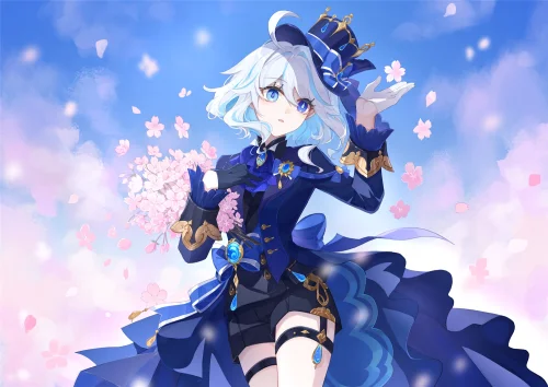 芙宁娜，水神图，《原神》