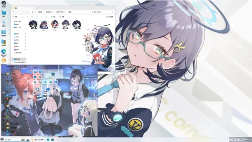 各务千寻，win美化包beta，《蔚蓝档案》