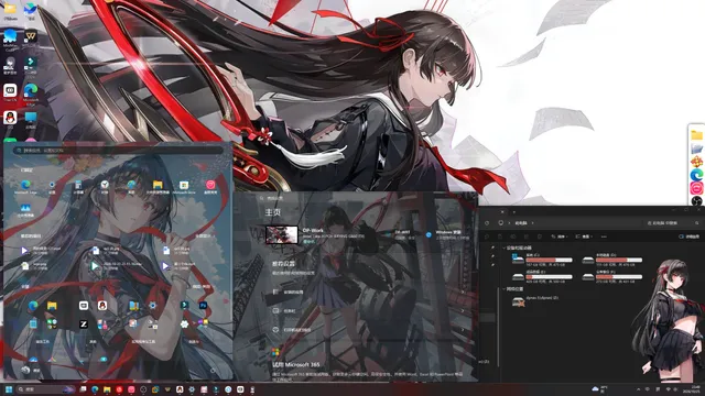 《鸣潮》千咲，windows美化预设